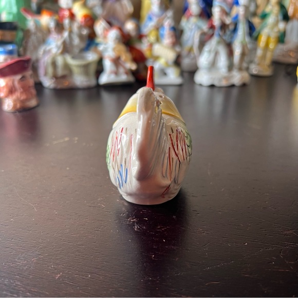 Vintage 1940's Made in Occupied Japan mioj Porcelain Salt & Pepper Rooster - Picture 4 of 5